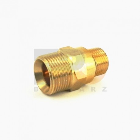 Redukcja mosiężna przedłużona M22x1,5-BSP 3/8"zew.