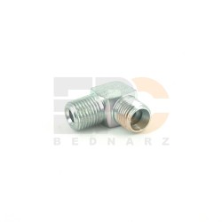 Przyłącze kątowe 90° WE BSPT 1/8"- M08x1,0 4-LL